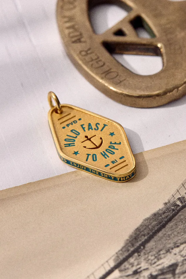 Air Anchor Charm Necklaces Hold Fast to Hope Vintage Keychain Charm