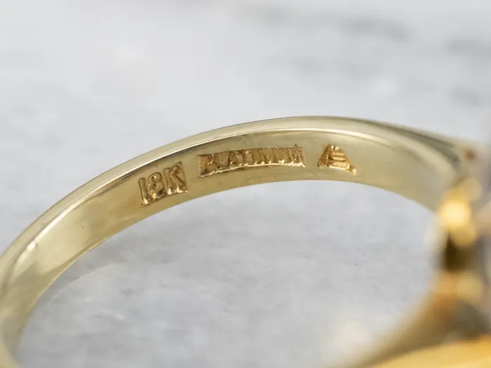 18K Gold and Platinum Sapphire Diamond Halo Ring Market Square Jewelers Rings 18K Gold and Platinum Sapphire Diamond Halo Ring Market Square Jewelers Rings
