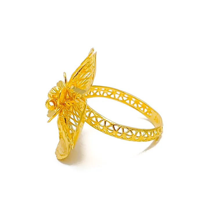 Andaaz Jewelers Rings Palatial Refined 22k Gold Ring