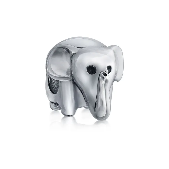 BlingJewelry Wholesale Rings Lucky Elephant Charm Bead in Oxidized Sterling Silver for European Bracelets BlingJewelry Wholesale Rings Lucky Elephant Charm Bead in Oxidized Sterling Silver for European Bracelets