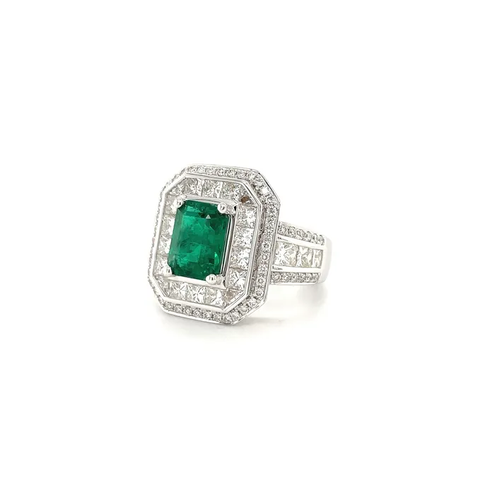 CH Collection Rings Emerald Diamond Ring