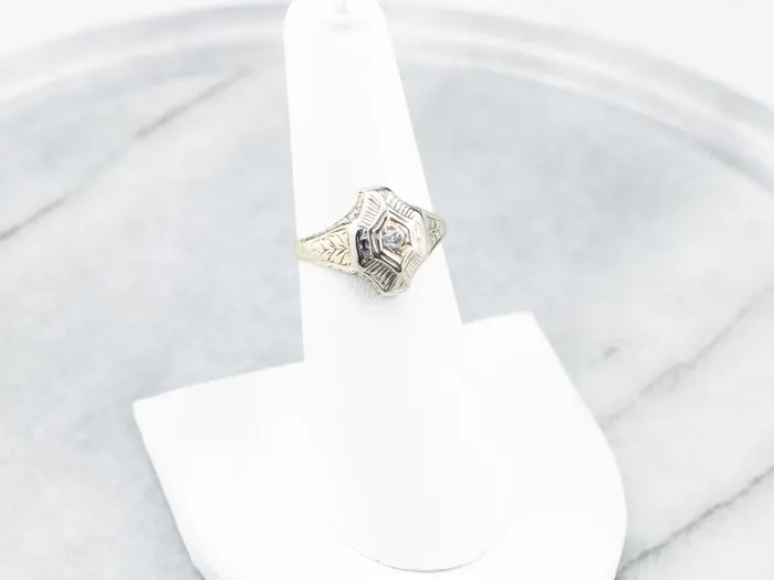 Engraved Old Mine Cut Diamond Solitaire Ring Market Square Jewelers Rings Engraved Old Mine Cut Diamond Solitaire Ring Market Square Jewelers Rings