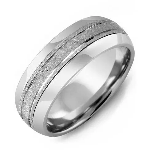 Madani Rings 85mm Tungsten Tiffany 14K White Gold Ring