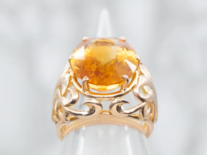 Market Square Jewelers Rings Citrine Solitaire Cocktail Ring Market Square Jewelers Rings Citrine Solitaire Cocktail Ring