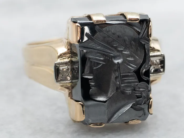 Market Square Jewelers Rings Hematite Intaglio Ring Market Square Jewelers Rings Hematite Intaglio Ring