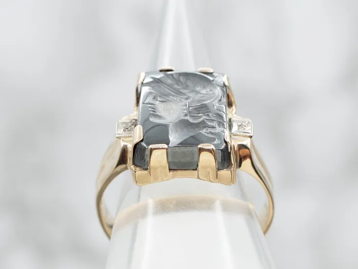 Market Square Jewelers Rings Hematite Intaglio Ring Market Square Jewelers Rings Hematite Intaglio Ring