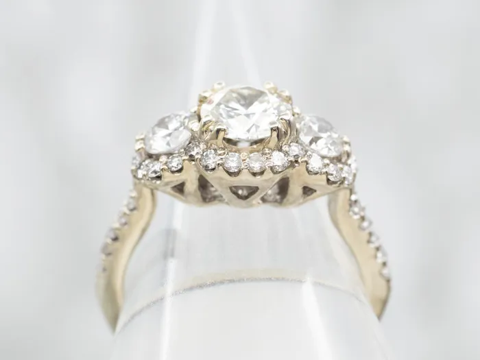 Market Square Jewelers Rings Modern Diamond Engagement Ring with Diamond Halo Market Square Jewelers Rings Modern Diamond Engagement Ring with Diamond Halo