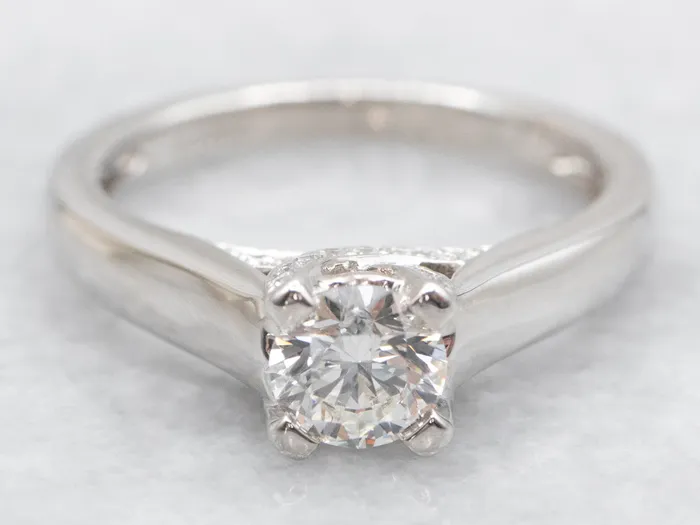 Market Square Jewelers Rings Platinum GIA Certified Diamond Engagement Ring