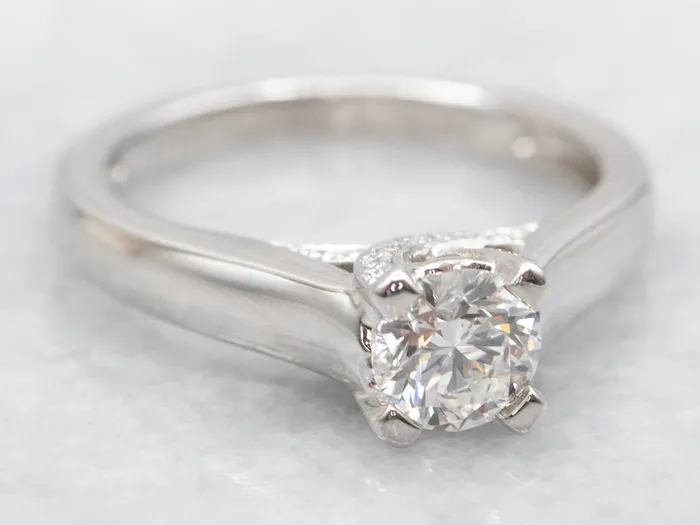 Market Square Jewelers Rings Platinum GIA Certified Diamond Engagement Ring