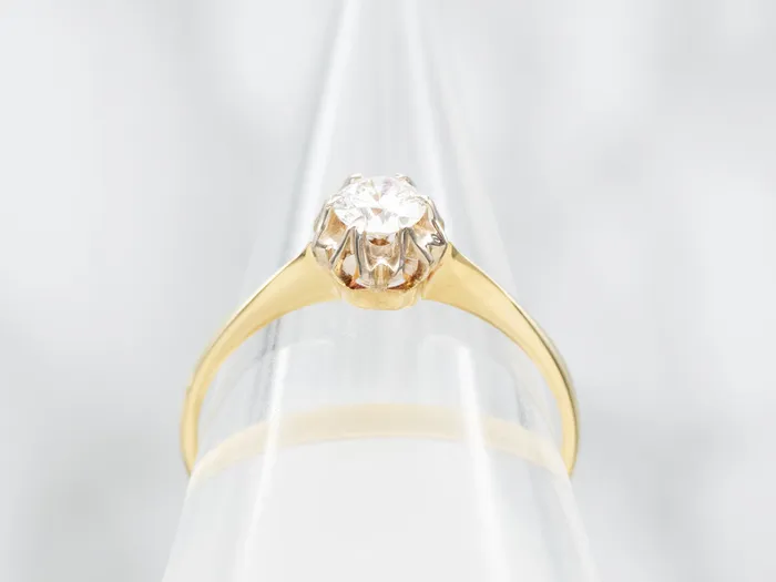 Market Square Jewelers Rings Starburst Diamond Solitaire Engagement Ring