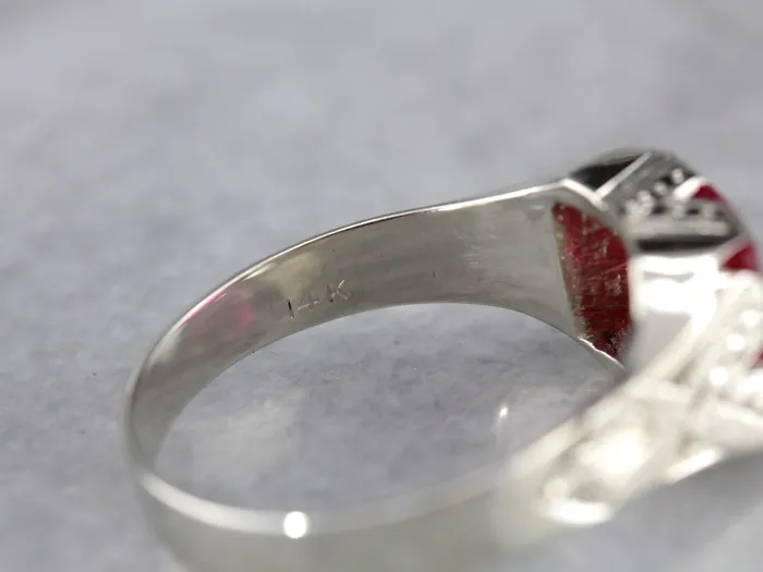 Market Square Jewelers Vintage Loyal Order of Moose Ruby Glass Fraternal Ring Rings Market Square Jewelers Vintage Loyal Order of Moose Ruby Glass Fraternal Ring Rings