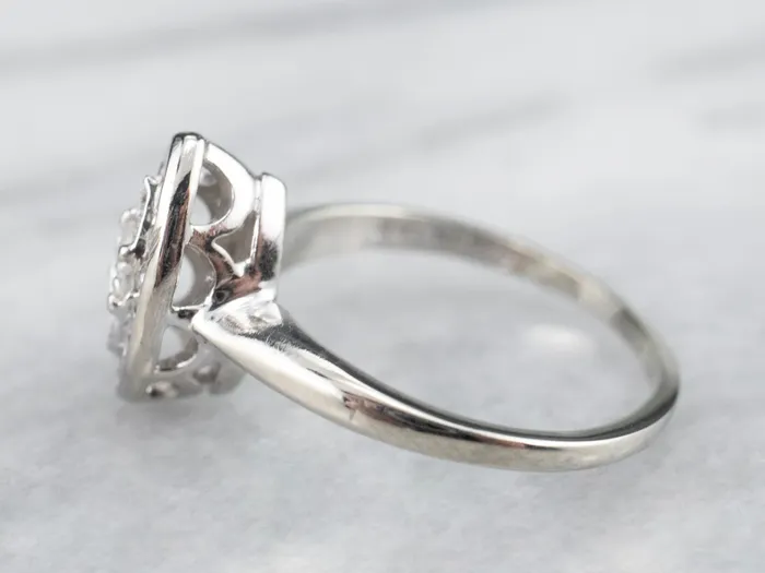 Marquise Diamond Cluster Ring MSJ Office Rings Marquise Diamond Cluster Ring MSJ Office Rings