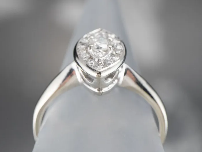 Marquise Diamond Cluster Ring MSJ Office Rings Marquise Diamond Cluster Ring MSJ Office Rings