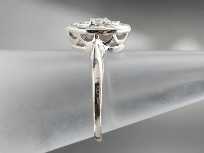 Marquise Diamond Cluster Ring MSJ Office Rings Marquise Diamond Cluster Ring MSJ Office Rings