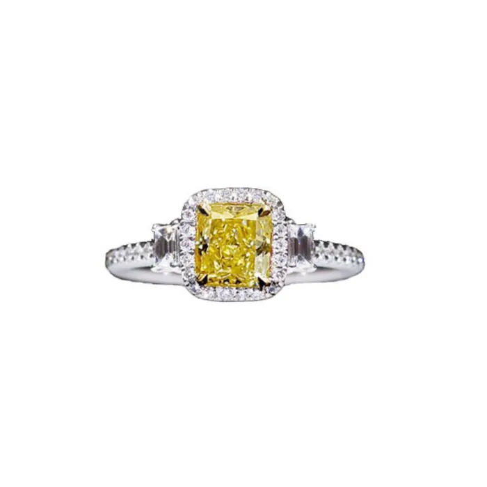 Platinum Yellow Diamond Ring CH Collection Rings