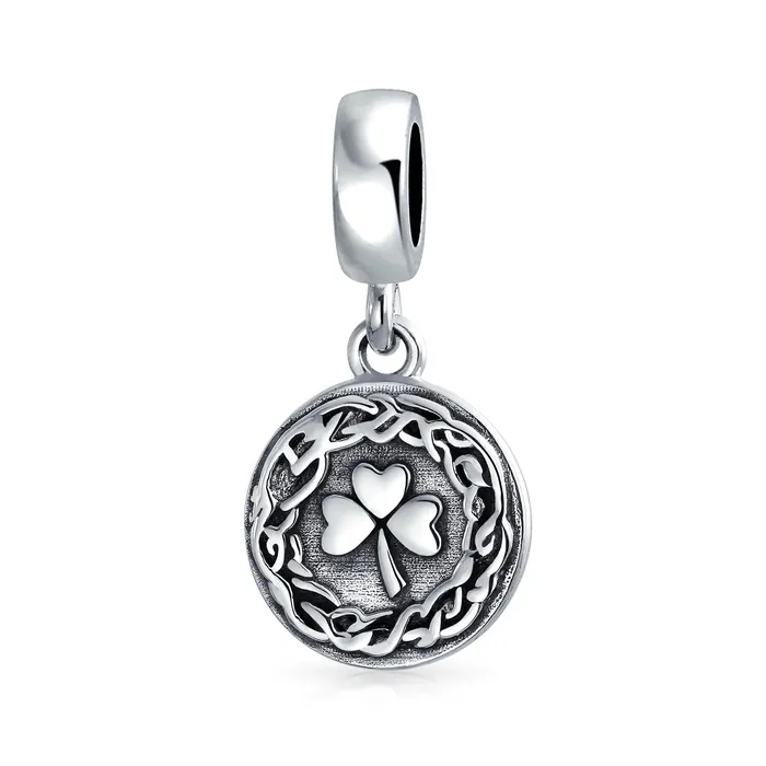 Rings BlingJewelry Wholesale Round Disc Good Luck Celtic Knot Irish Clover Dangle Charm Bead Sterling Silver Rings BlingJewelry Wholesale Round Disc Good Luck Celtic Knot Irish Clover Dangle Charm Bead Sterling Silver