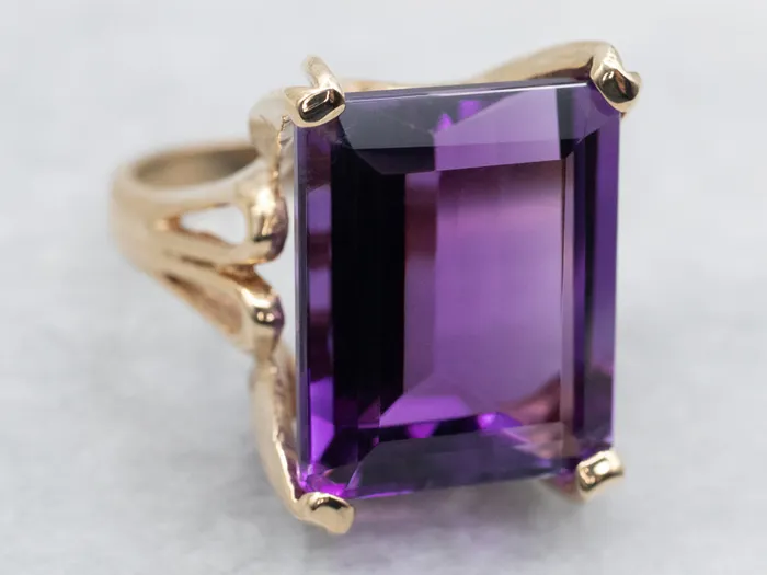 Rings Market Square Jewelers Classic Amethyst Cocktail Ring