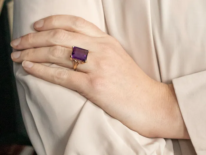 Rings Market Square Jewelers Classic Amethyst Cocktail Ring