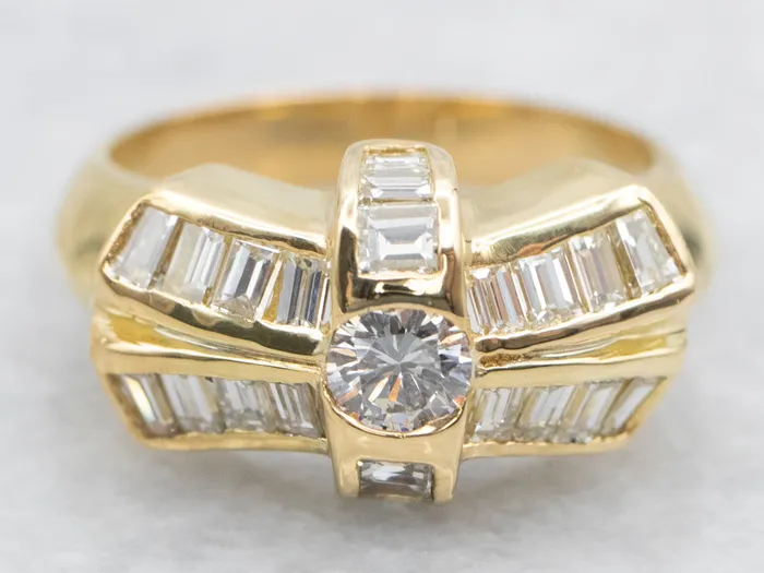 Rings Market Square Jewelers Diamond Bow Ring