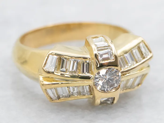Rings Market Square Jewelers Diamond Bow Ring