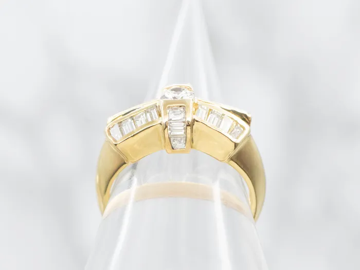 Rings Market Square Jewelers Diamond Bow Ring