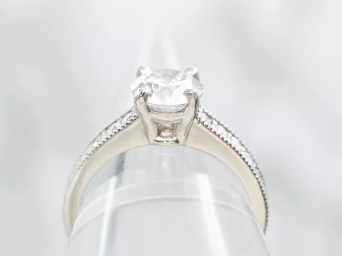 Rings Market Square Jewelers Platinum Round Brilliant Diamond Engagement Ring Rings Market Square Jewelers Platinum Round Brilliant Diamond Engagement Ring