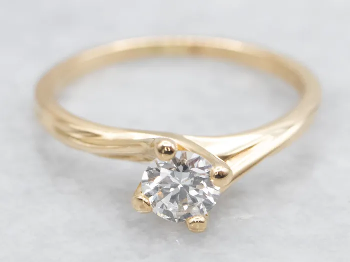 Rings Market Square Jewelers Round Brilliant Diamond Bypass Engagement Ring