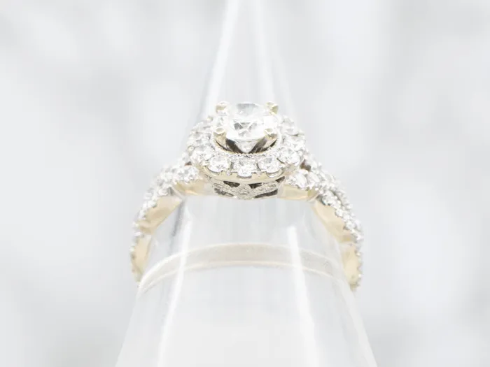 Rings White Gold Neil Lane GIA Certified Diamond Engagement Ring Market Square Jewelers