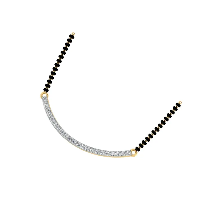 Necklaces 18k Yellow Gold and Diamond Mangalsutra Necklace and gold weight of 494g Gold Palace