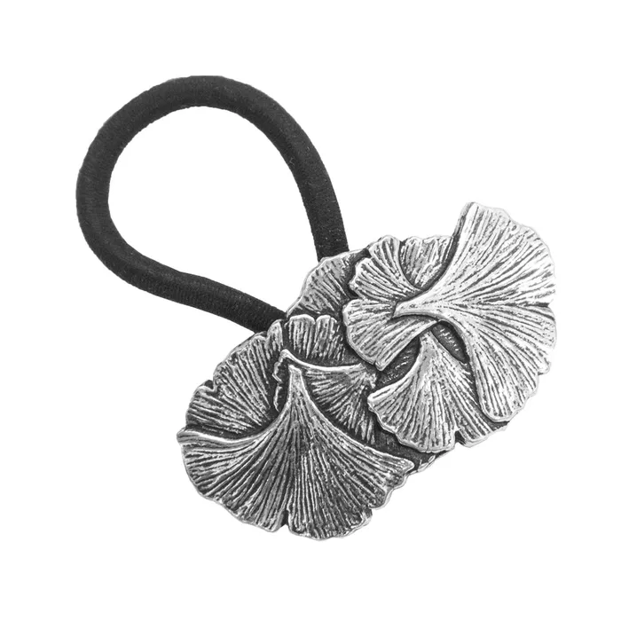 Necklaces Oberon Design Ginkgo Leaf Jewelry Set Ponytail Holder Necklace