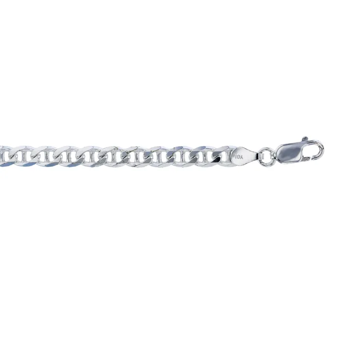 Sterling Silver SilverPlated Ecoat 460mm Mariner 20 Basic Chain Silver Rings